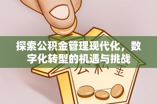 祁东探索公积金管理现代化，数字化转型的机遇与挑战