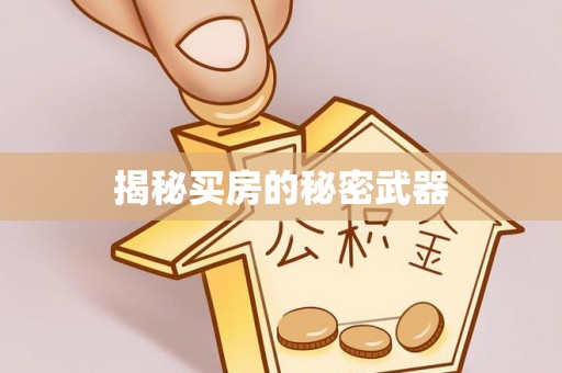 祁东揭秘买房的秘密武器