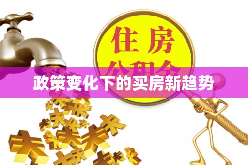 祁东政策变化下的买房新趋势