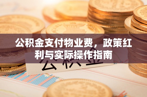 祁东公积金支付物业费，政策红利与实际操作指南
