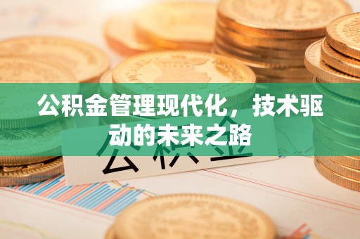 祁东公积金管理现代化，技术驱动的未来之路